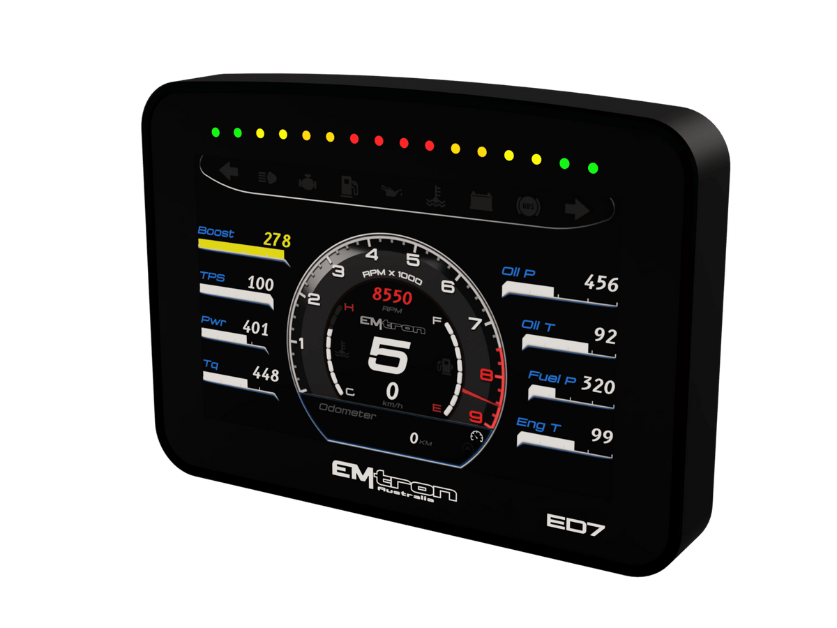 Emtron ED7 7-Inch Digital Dash
