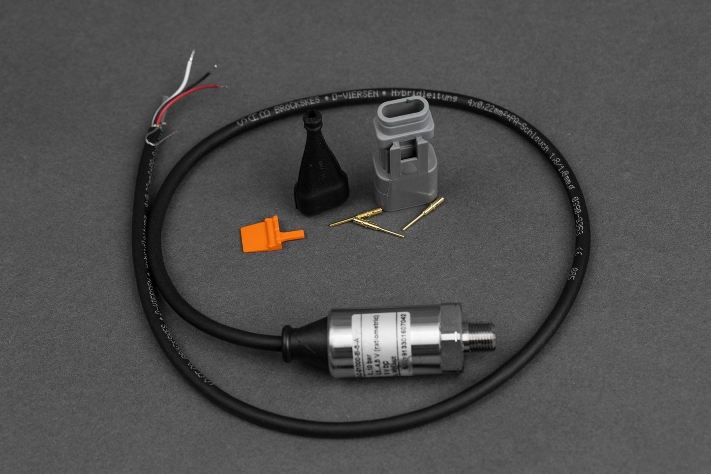 10 Bar EuroSensor Absolute Pressure Sensor with Tail and Plug