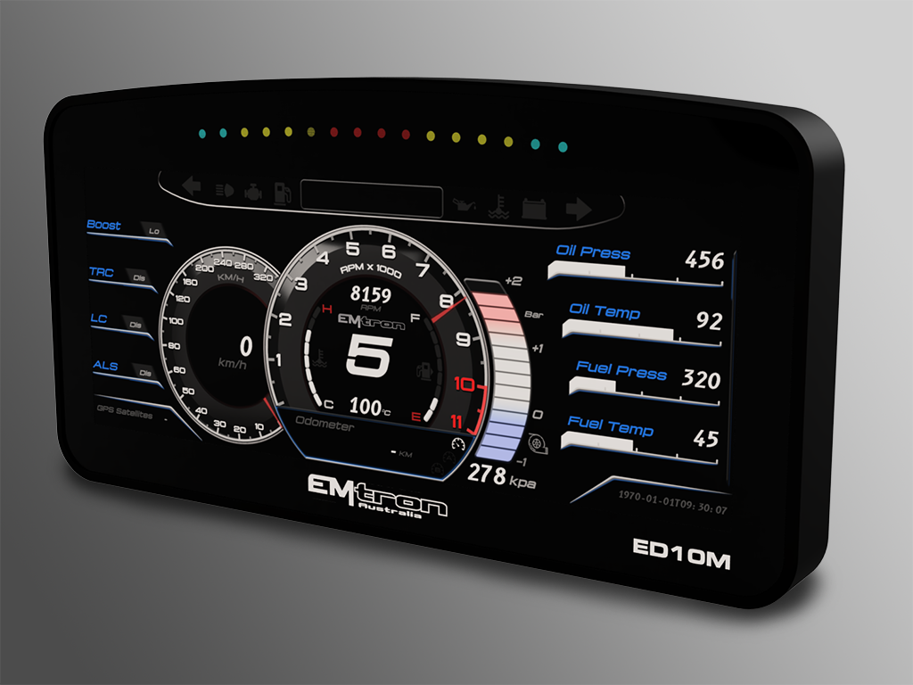 Emtron ED10M 10.3-Inch Digital Dash